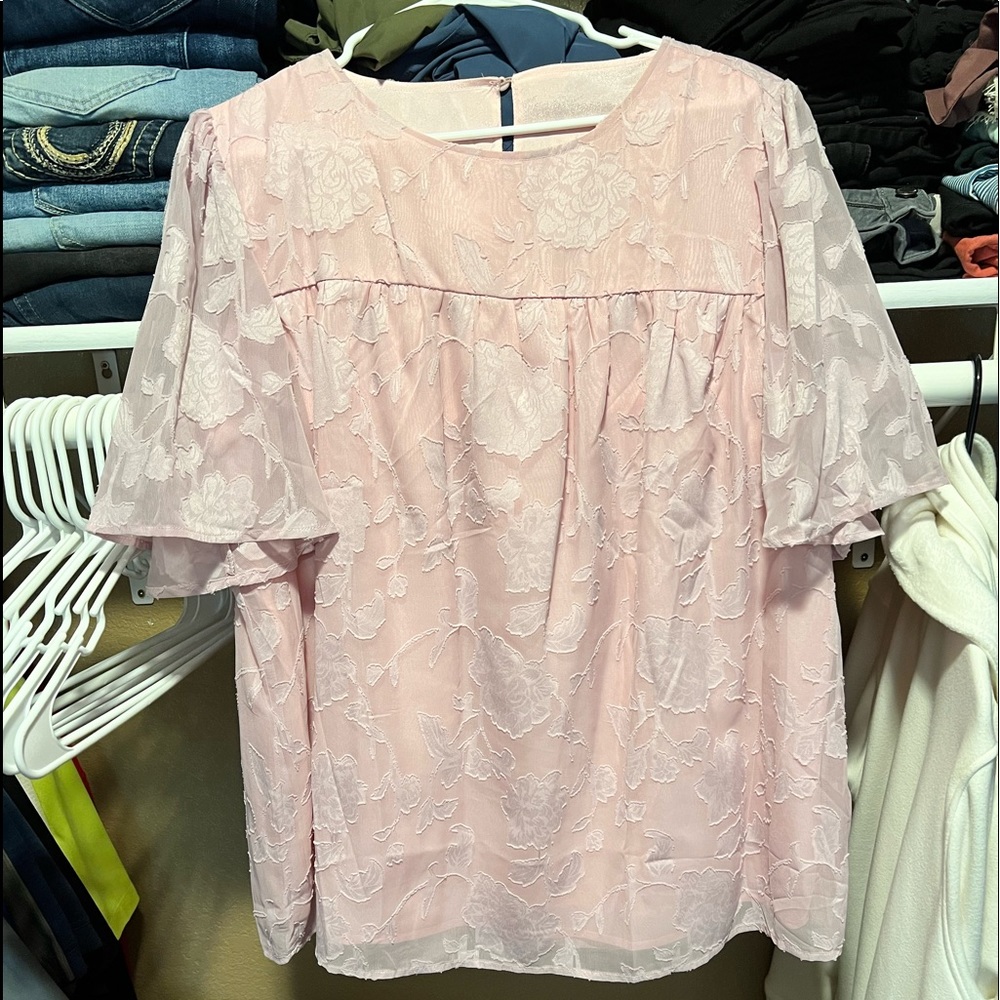 Light pink dress top